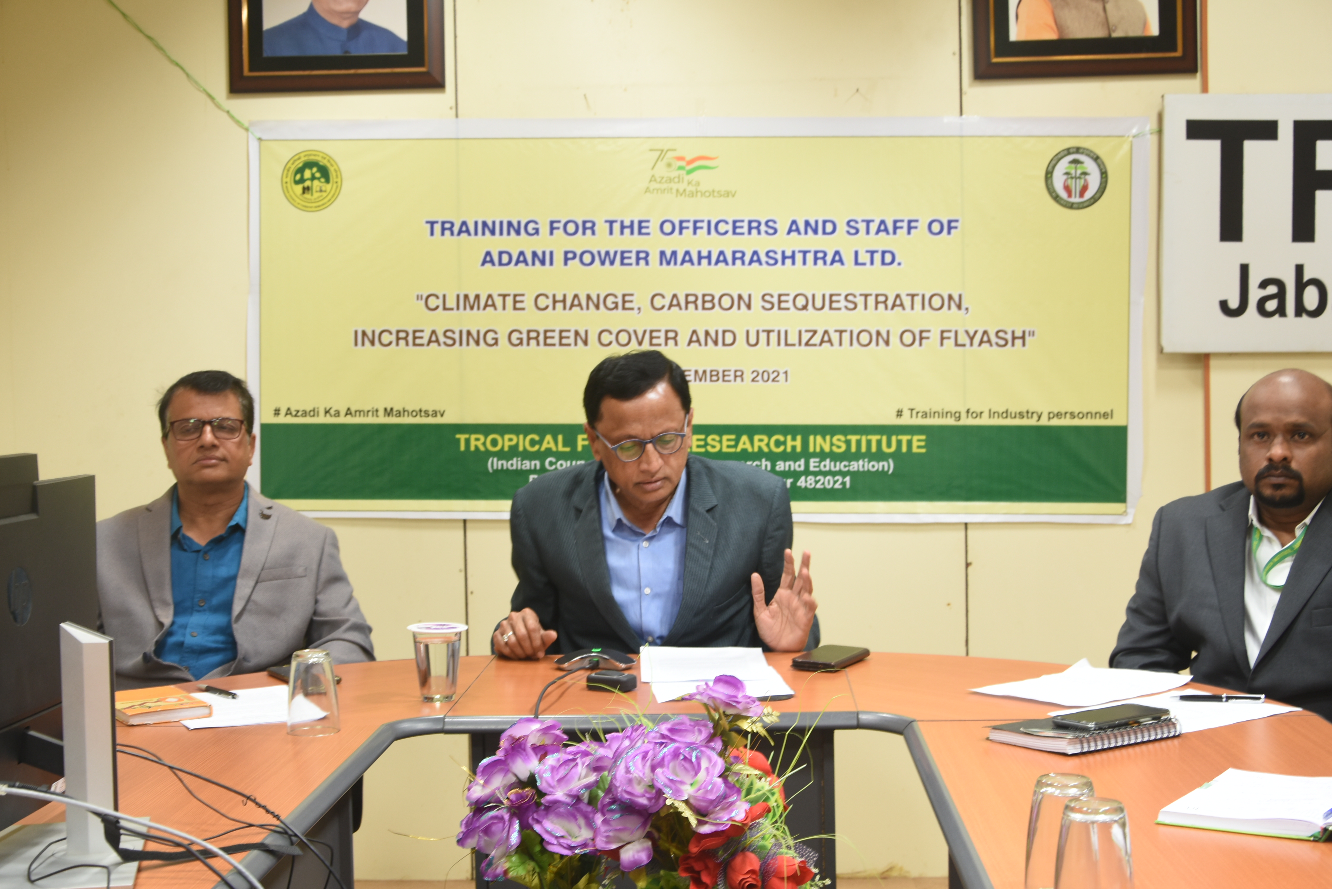Training on Climate Change, Carbon Sequestration, Increasing Green cover and Utilization of Flyash (15-16/12/2021)